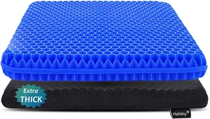 Cuscino Sedile Gel per Seduta Lunga, Cuscino Gel Extra Spessore per Sedia a Rotelle Morbido C - Foto 1 di 6