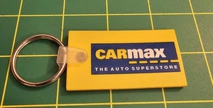 Vintage Dealer Keychain CARMAX THE AUTO SUPERSTORE Key Fob Ring Car Truck SUV - Picture 1 of 2