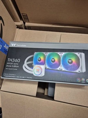 Thermaltake TH360 ARGB Motherboard Sync Snow Edition Intel LGA1700 Ready/AM5/... - Image 1 of 4