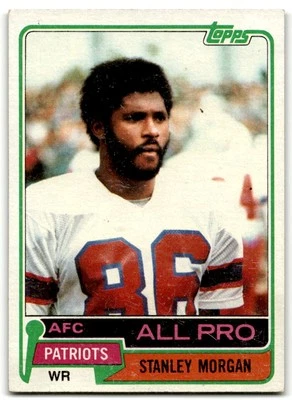 1981 Topps #290 Stanley Morgan New England Patriots - Image 1 of 2