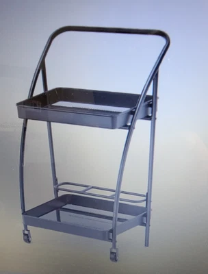 Metal Mesh Rolling Bar Outdoor Serving Cart Black - Room Essentials - Image 1 of 4