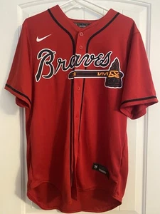 Neu ohne Etikett, Herren Nike MLB Atlanta Braves Trikot, rot, Größe Medium - Bild 1 von 3