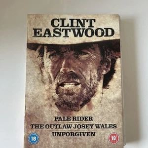 Clint Eastwood DVD Box Set Pale Rider, Unforgiven, Outlaw Josey Wales - Picture 1 of 4