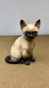 Statuina gatto siamese vintage Lefton H4032 - 3,2" H Giappone, - Foto 1 di 7