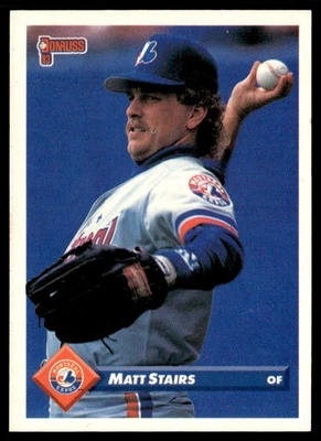 1993 Donruss Matt Stairs Montreal Expos #460 - Image 1 of 2