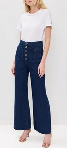 Rolla's Studio Flare Lou High Rise Button Fly Dark Wash Retro Style Jeans 28x31 - Bild 1 von 11