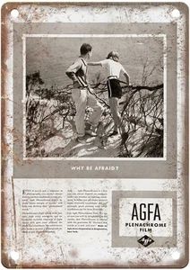 1938 Agfa Vintage Film Camera Advertisement Retro Look Metal Sign C827 - Picture 1 of 2