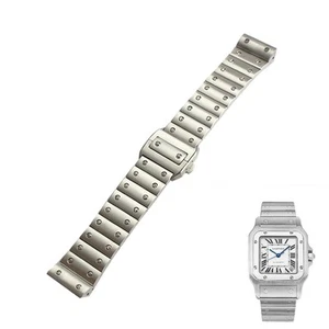 Silber Armband Armband für Cartier Santos 100 M/XL - Edelstahl - Bild 1 von 1