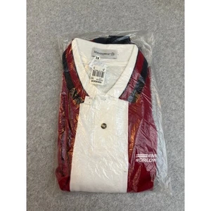 Munsingwear EMS Emery Worldwide Polo Para Hombres XL Rayas Uniforme de Compañía Nuevo con Etiquetas - Imagen 1 de 8