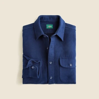 NWT J.Crew Heavyweight Chamois Workshirt Size XS Navy  - Image 1 of 4
