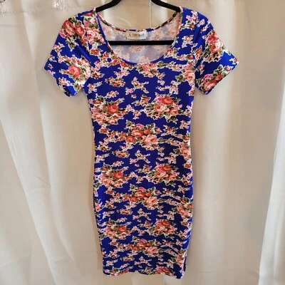 Vestido para mujer Toms Ware pequeño azul floral cottagecore elástico hada ceñido al cuerpo 16502 Foto 1 de 4