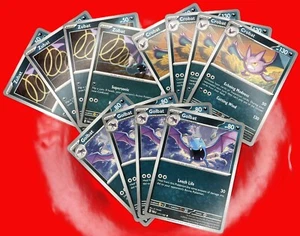 Juego de cartas coleccionables Pokémon Crobat Zubat Golbat 110/111/112/182 Paradox Rift juego 2023 casi nuevo - Imagen 1 de 1