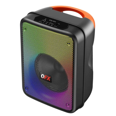 QFX LMS-60 6.5” Rechargeable Speaker +Bluetooth +LMS Liquid Motion Lights/USB/TF - Image 1 of 4