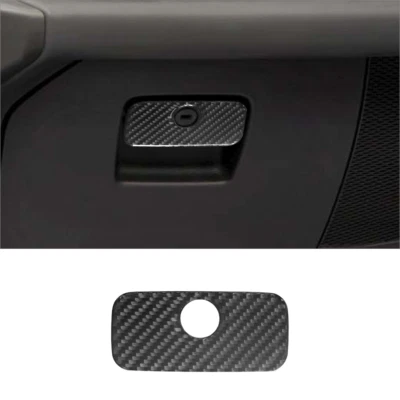 Cubierta de manija interior de fibra de carbono para Jeep Wrangler JL Gladiator Foto 1 de 4