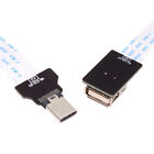 Pour téléphone disque FPV ordinateur portable OTG USB-C Type-C hôte masculin vers 5 broches micro USB 2,0 13 cm