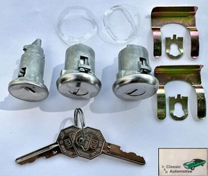 Kit de 11 cerraduras de puerta de encendido 1967-1972 Camaro Chevelle Nova Impala Pickup llave GM - Imagen 1 de 3