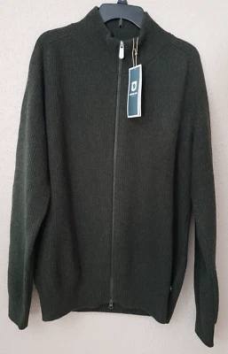 FJALLRAVEN GREENLAND RE-WCOL CARDIGAN SWEATER DEEP FOREST FRT ZIP MEN'S XXL NWT - Image 1 of 4