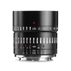 TTArtisan 50mm f/0.95 for Canon EF-M mount camera (EOS M) =Black x Silver= - Picture 1 of 8