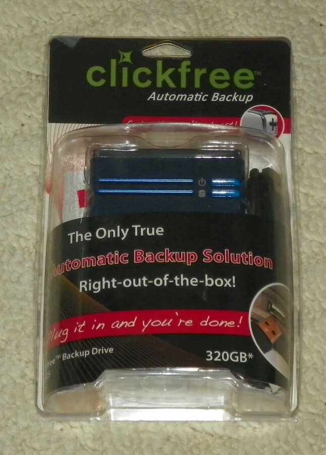 Clickfree 320GB Automatic Backup External USB Hard Drive - HD325 - Image 1 of 1
