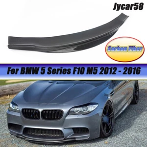 Alerón labial delantero centro de fibra de carbono apto para BMW F10 M5 12-16 - Imagen 1 de 12