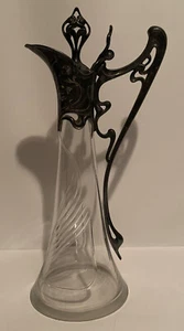 Antik Jugendstil Weinglas/Metall Jugendstil Ewer/Krug SEHR SELTEN markiert - Bild 1 von 12