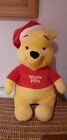 Winnie The Pooh Christmas Cuddly Toy…Disney…13ins sitting