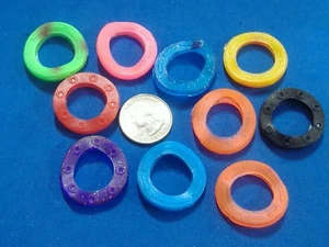 LOT OF TEN JUMBO KEY RING IDENTIFIERS IDENTIFICATION FOR KEYS IDENTIFER - Picture 1 of 1