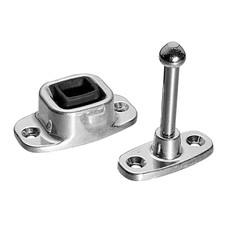 2-5/8" Metal Door Holder W/ Plunger 316 Stainless Steel for RV NEW