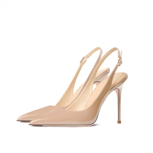 Moda Para mujeres Punta Punta Tacones Altos Imitación Cuero Bomba Cordones Fiesta Sandalias - Imagen 1 de 24