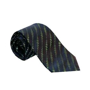Nuevo con etiquetas $375 ZILLI Paris Círculos Negro y Verde Iridiscente 100% Corbata de Cuello de Seda - Imagen 1 de 2