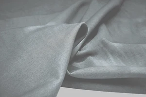 DARK GREY DOUBLE JERSEY PURE COTTON VINTAGE FINISH MADE IN ITALY B1 - Picture 1 of 10