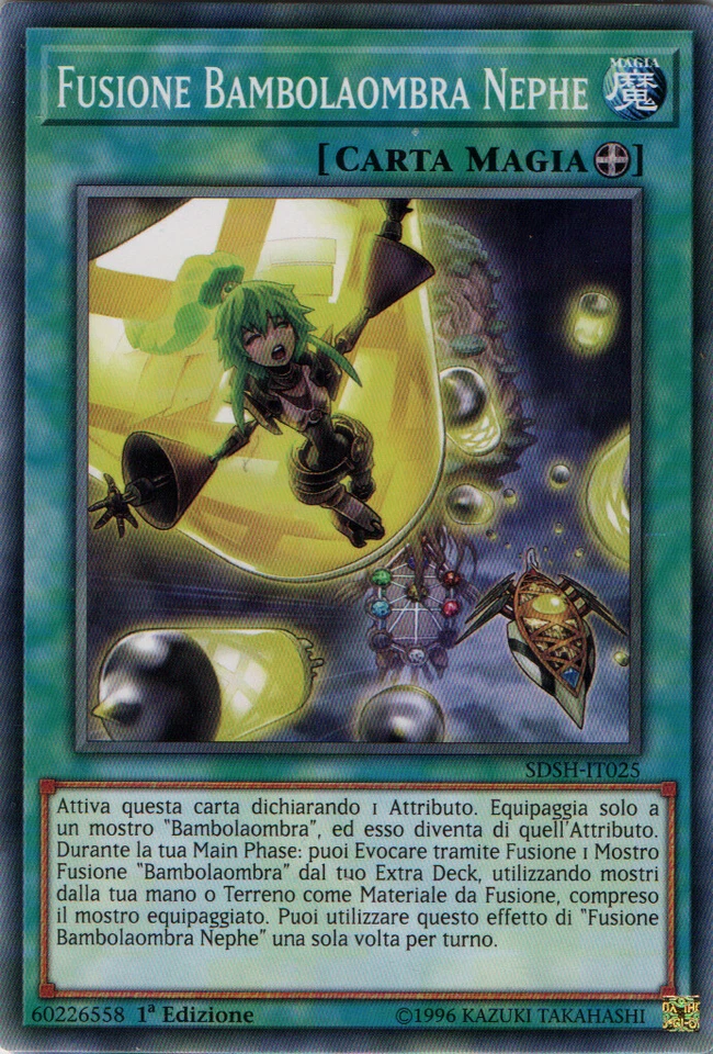 YU-GI-OH! SDSH-IT025 Fusione Bambolaombra Nephe Comune 1°Edizione Yugioh Ita - Immagine 1 di 1
