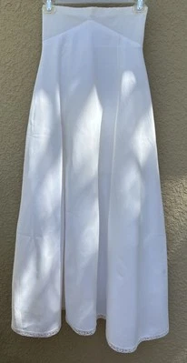 ENAGUA VINTAGE AÑOS 70 MODOS ALEGRES NOVIA BODA TUL CINTURA ALTA SLIP - TALLA 10 Foto 1 de 4