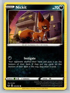 Nickit #125/202 SWSH01: Sword & Shield Base Set Common - Pokemon Cards G21 - Picture 1 of 2