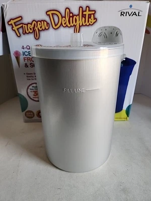 Lata de metal para heladera Rival Frozen Delights 4 cuartos con tapa pieza de repuesto Foto 1 de 4