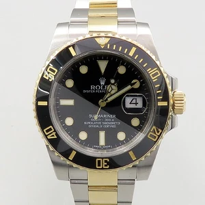 Rolex 116613LN 18K Black Combi SUBMARINER SUBMARINER SUBMARINER BLACK DIAL MEN'S - Picture 1 of 4