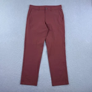 Lululemon Herren Commission Slim-Fit Hose Warpstreme Gr. 31 (31x27) Datum braun - Bild 1 von 7