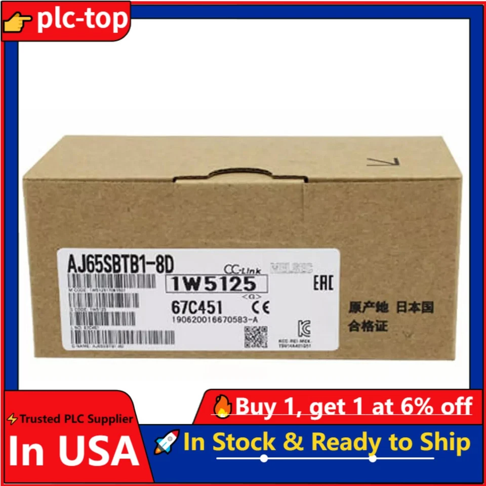 Mitsubishi AJ65SBTB1-8D Compact Type Remote I/O Module AJ65SBTB18D Expedited - Image 1 of 1