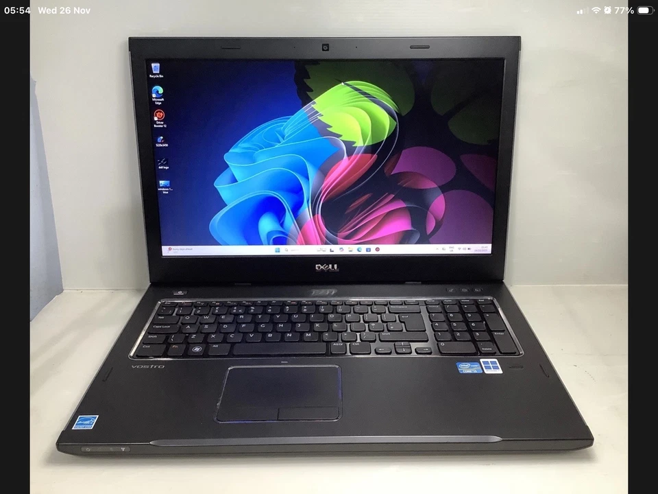 17.3Dell Vostro 3750,INTEL i5 @ 2.40GHz,8GB RAM,128GB SSD,WIN 11 PRO  23H2.(236) - Image 1 of 4