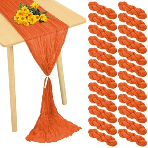Confezione da 24 Runner da Tavolo in Tovaglia 20 x 120 Pollici Runner da Tavolo in Tovaglia per Formaggio Bulk... - Foto 1 di 7