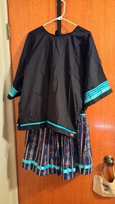 Falda y blusa para mujer Nakoda niña XL-hecha a mano Foto 1 de 4