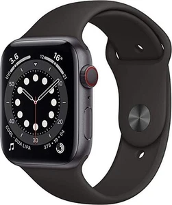 Apple Watch Series 6 Titanium 44MM - Szary/Czarny - 4G - A2376 - Zdjęcie 1 z 12