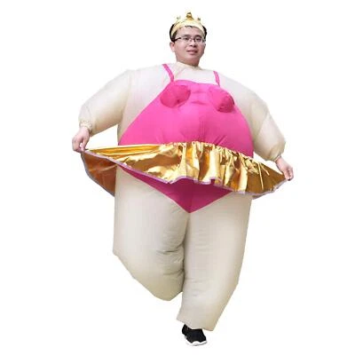 Inflatable Ballerina Costume for Adult Blow Up Funny Fat Suits Halloween Fanc... - Image 1 of 4