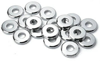 ARANDELAS DE PERNOS DE CABEZA (cromo) Harley Flathead WL UL Servi con cabezales de aluminio. . 8215-18 Foto 1 de 4