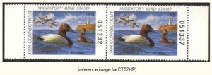 D2K Connecticut Duck Stamp 1994 $5.00x2 Hunter pr - Picture 1 of 1