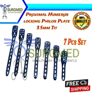 Proximal Humerus locking Philos Plate 3.5mm Tit 7pcs Set Surgical Instruments - Picture 1 of 3