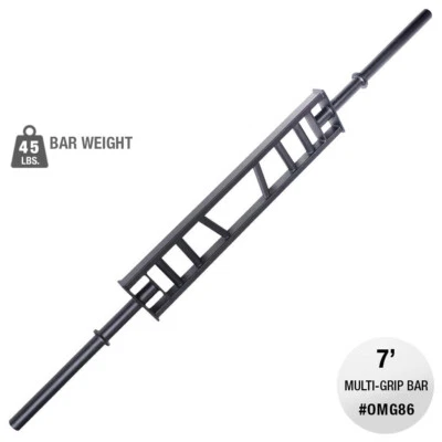 Barra de agarre múltiple olímpica Body-Solid de 7 pies Foto 1 de 4