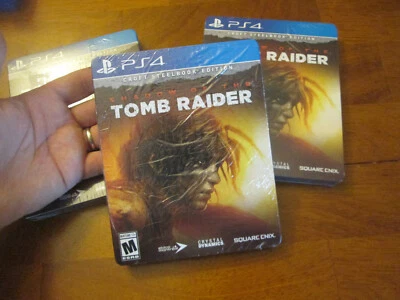 Shadow of The Tomb Raider Croft Steelbook Edition PS4 ART CARDS SEASON PASS CD + - Image 1 of 4