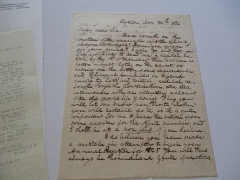 JARED SPARKS SIGNED LETTER AUTOGRAPH FAMOUS AMERICAN  HISTORIAN 19TH CENTURY Cover