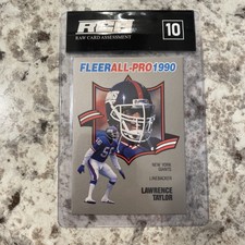 1990 FLEER ALL-PRO #14 LAWRENCE TAYLOR GIANTS HOF PSA 10 Nfl Football Card